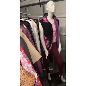 Vintage quilted floral vest